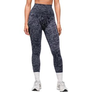 imageMOOSLOVER Women High Waisted Workout Leggings Seamless Compression Tummy Control Yoga Pants No Front SeamBlue Leopard