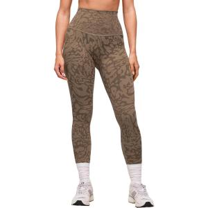 imageMOOSLOVER Women High Waisted Workout Leggings Seamless Compression Tummy Control Yoga Pants No Front SeamBrown Leopard