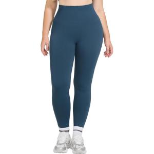 imageMOOSLOVER Women Tummy Control Seamless Leggings High Waisted Compression Butt Lifting Workout Gym Yoga PantsNavy Blue