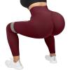imageMOOSLOVER Seamless Butt Lifting Workout Leggings for Women High Waist Yoga Pants Compression Contour Tights1 Burgundy