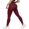 imageMOOSLOVER Seamless Butt Lifting Workout Leggings for Women High Waist Yoga Pants Compression Contour Tights1 Burgundy